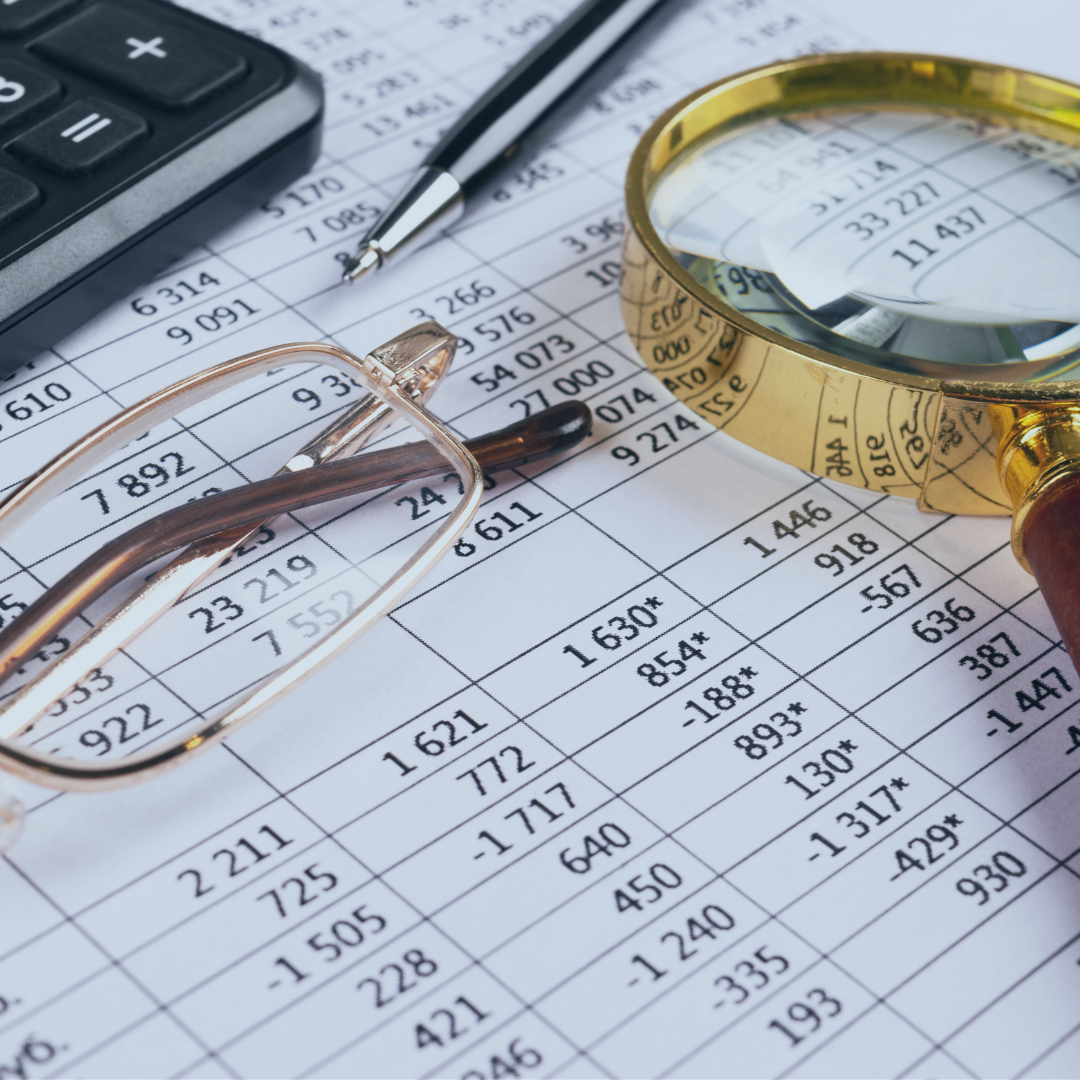 A document full of numbers